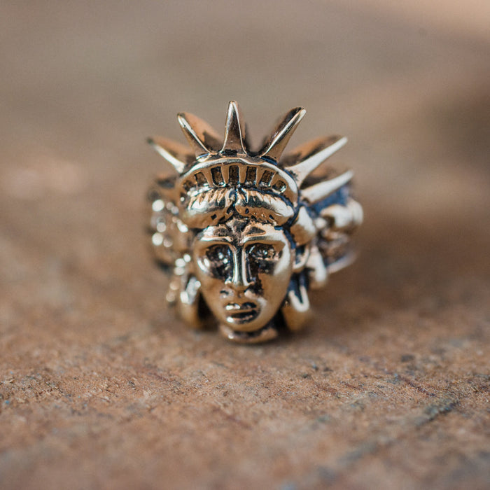 Vintage Ring Lady Liberty Statue of Liberty Jewelry Patriotic