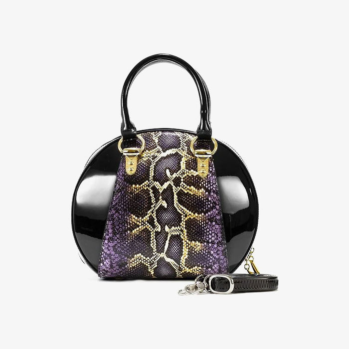 Svetlana Version 2 Python Print Leather Handbag