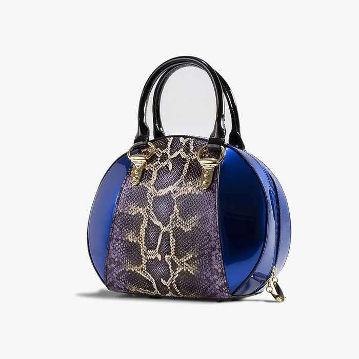 Svetlana Version 2 Python Print Leather Handbag