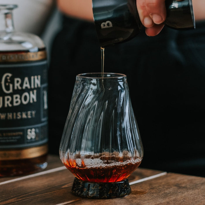 Neat Pour Glass, Hand-Blown