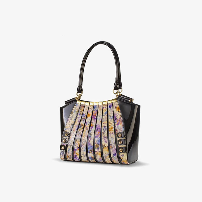 Irina Series II Large Print Leather Handbag