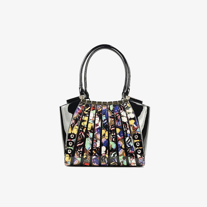 Irina Series II Large Print Leather Handbag