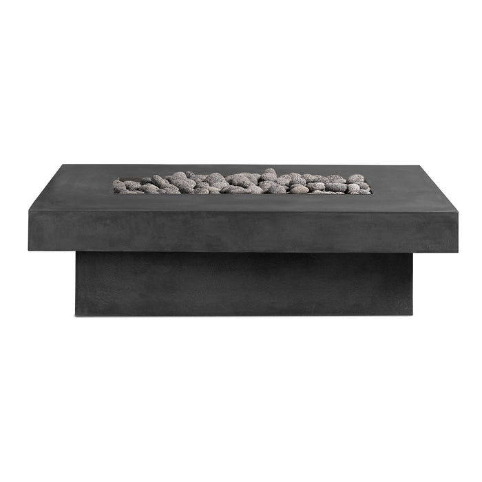 Toplina Rectangular Concrete Fire Pit Table