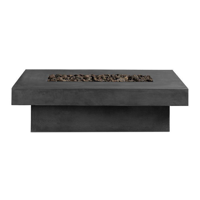 Toplina Rectangular Concrete Fire Pit Table