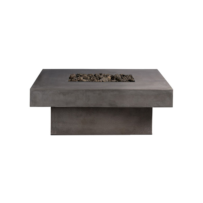 Platz Square Concrete Fire Pit Table