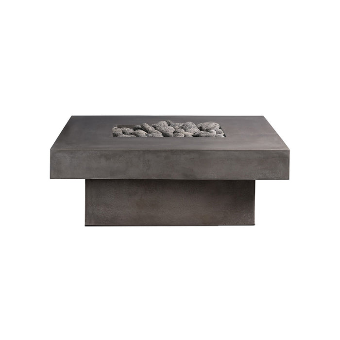 Platz Square Concrete Fire Pit Table