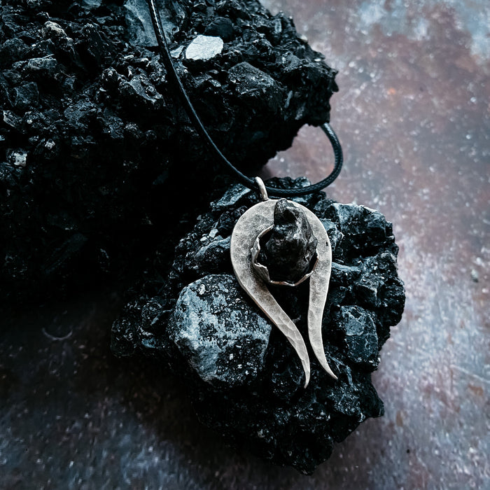 Comet Necklace with Authentic Meteorite