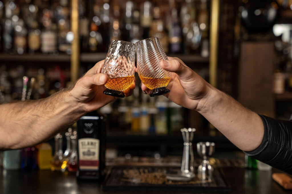 Neat Pour Glass, Hand-Blown