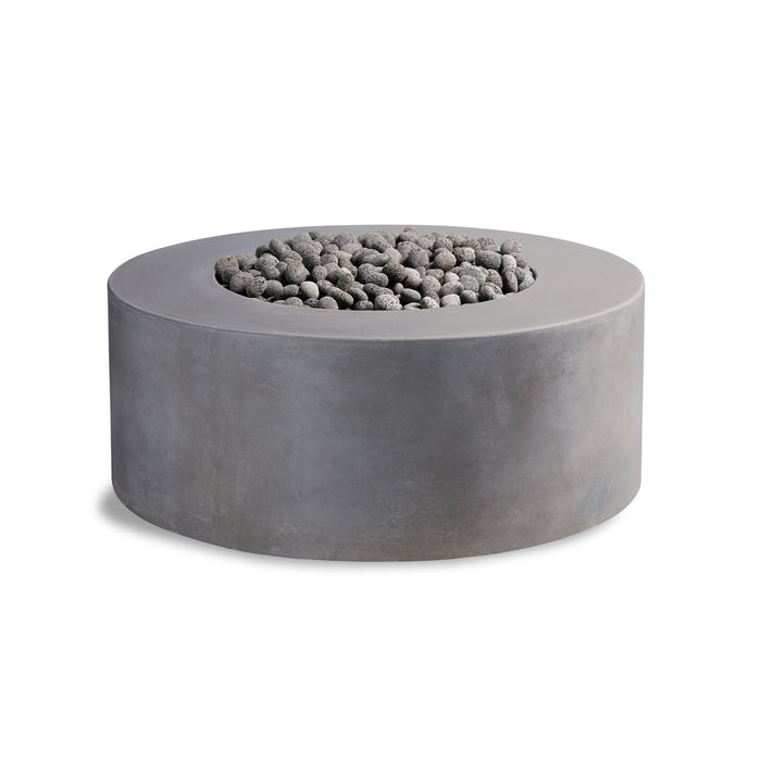 Kylindros Cylinder Concrete Fire Pit Table