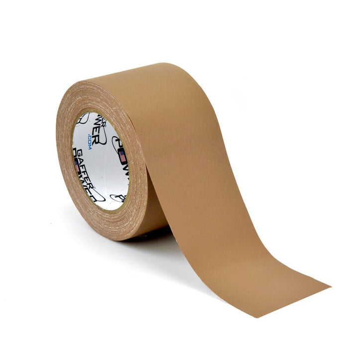 REAL Professional Premium Grade Gaffer Tape - 3 Inch x 30 Yards - Tan