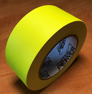 Gaffer Tape, 2 Inch x 30 Yards - Fluorescent Yellow