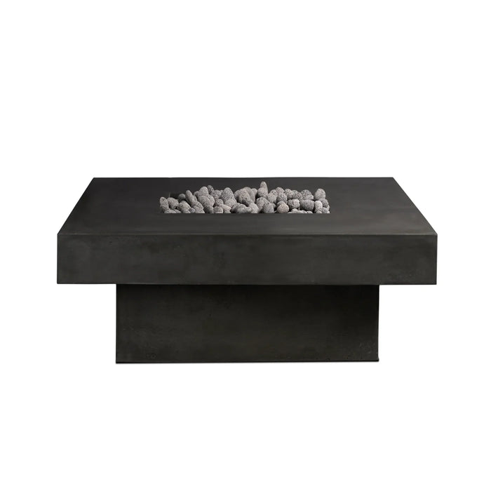 Platz Square Concrete Fire Pit Table