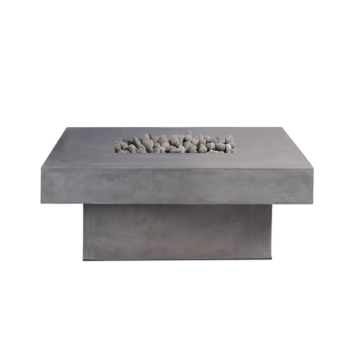 Platz Square Concrete Fire Pit Table