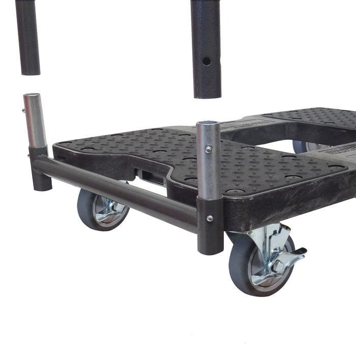 SNAP-LOC 1,200 lb General Purpose E-Track Push Cart Dolly Black