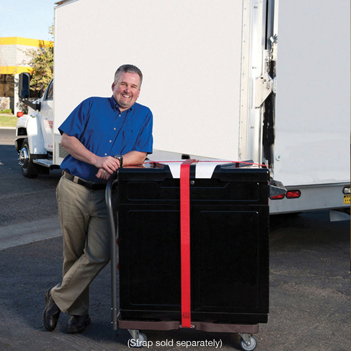 SNAP-LOC 1,200 lb General Purpose E-Track Push Cart Dolly Black