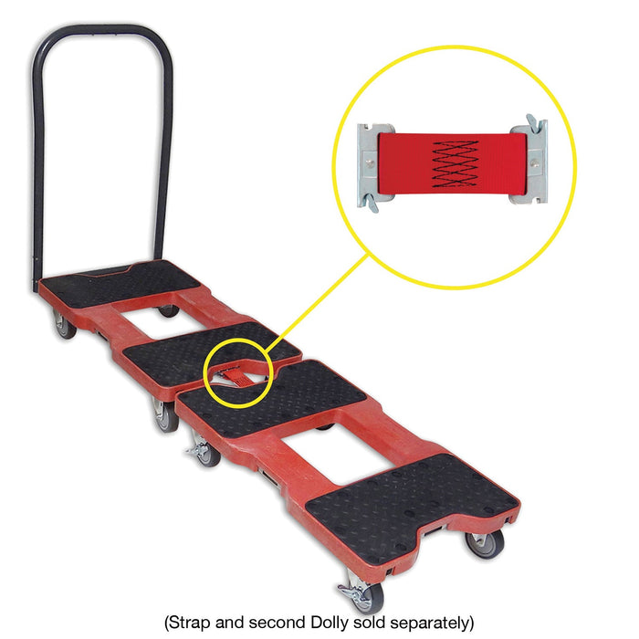 SNAP-LOC 1,200 lb General Purpose E-Track Push Cart Dolly Red