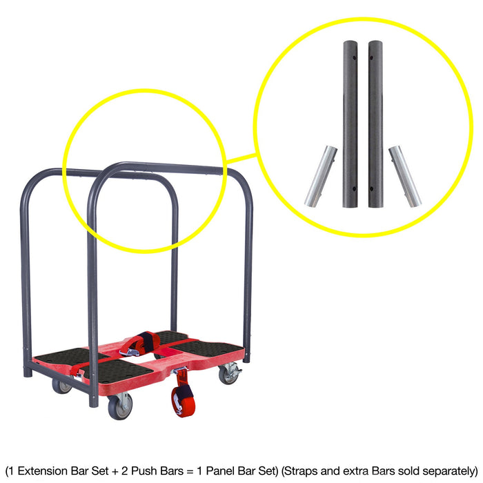 SNAP-LOC 1,200 lb General Purpose E-Track Push Cart Dolly Red