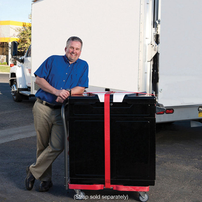 SNAP-LOC 1,200 lb General Purpose E-Track Push Cart Dolly Red