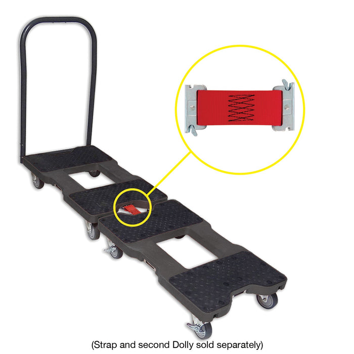 SNAP-LOC 1,200 lb General Purpose E-Track Panel Cart Dolly Black