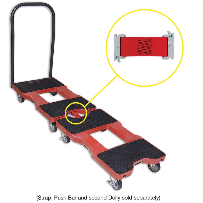 SNAP-LOC 1,500 lb Industrial Strength E-Track Dolly Red