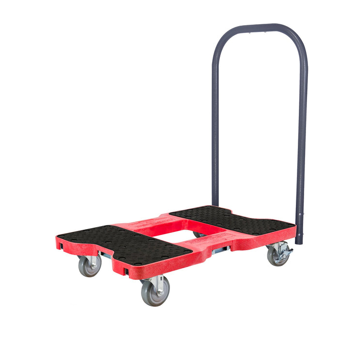 SNAP-LOC 1,500 lb Industrial Strength E-Track Push Cart Dolly Red