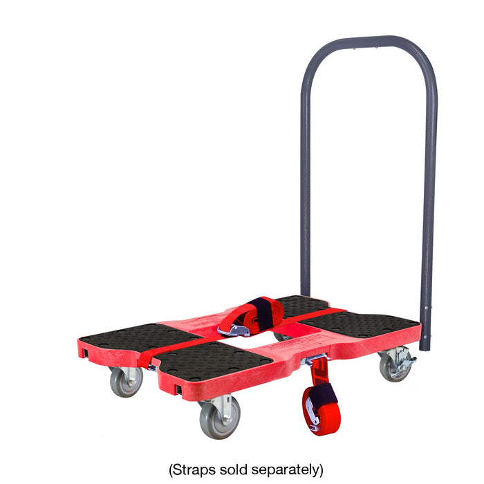 SNAP-LOC 1,500 lb Industrial Strength E-Track Push Cart Dolly Red