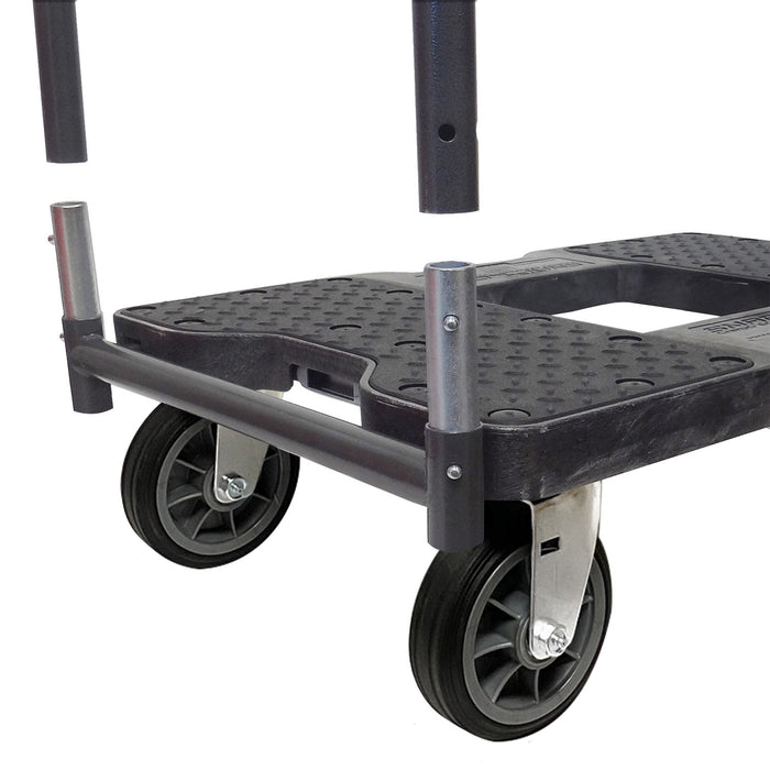 SNAP-LOC 1,500 lb All-Terrain E-Track Push Cart Dolly Black