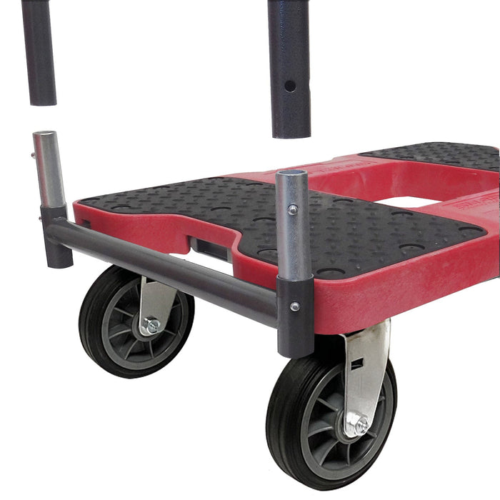 SNAP-LOC 1,500 lb All-Terrain E-Track Push Cart Dolly Red