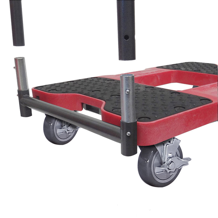 SNAP-LOC 1,500 lb Industrial Strength E-Track Panel Cart Dolly Red