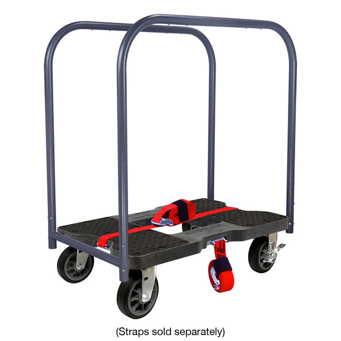 SNAP-LOC 1,500 lb All-Terrain E-Track Panel Cart Dolly Black