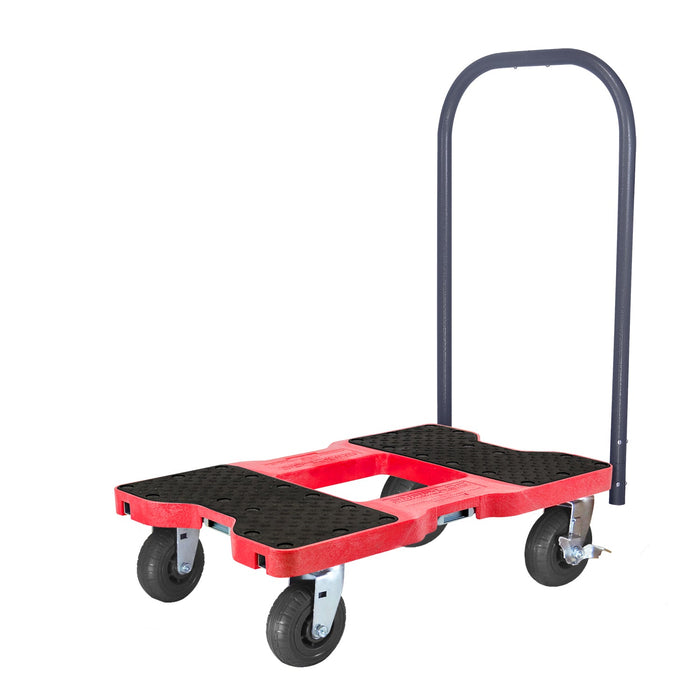 SNAP-LOC 1,600 lb Extreme-Duty E-Track Push Cart Dolly Red