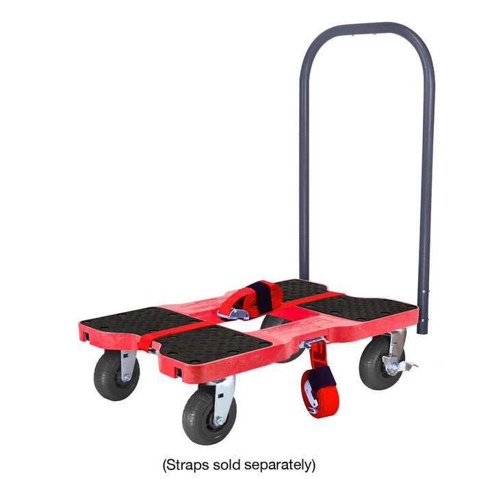 SNAP-LOC 1,600 lb Extreme-Duty E-Track Push Cart Dolly Red