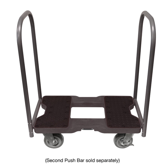 SNAP-LOC 1,800 lb Super-Duty E-Track Push Cart Dolly Black