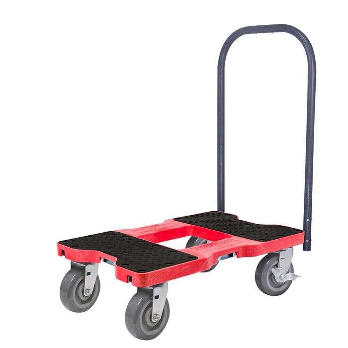 SNAP-LOC 1,800 lb Super-Duty E-Track Push Cart Dolly Red