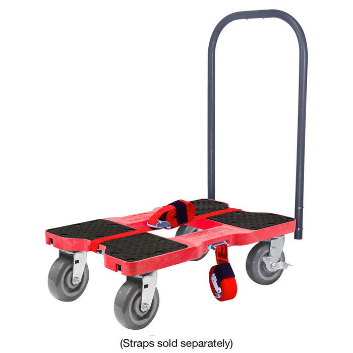 SNAP-LOC 1,800 lb Super-Duty E-Track Push Cart Dolly Red