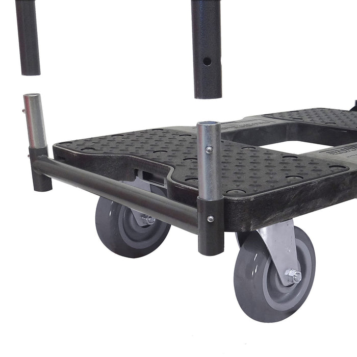 SNAP-LOC 1,800 lb Super-Duty E-Track Panel Cart Dolly Black