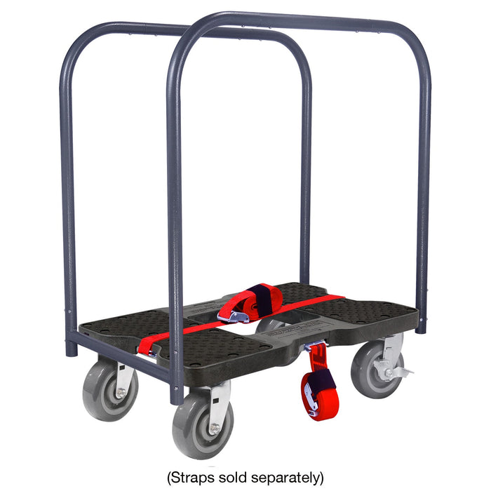 SNAP-LOC 1,800 lb Super-Duty E-Track Panel Cart Dolly Black