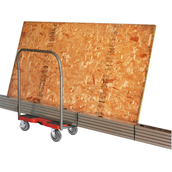 SNAP-LOC 1,800 lb Super-Duty E-Track Panel Cart Dolly Red