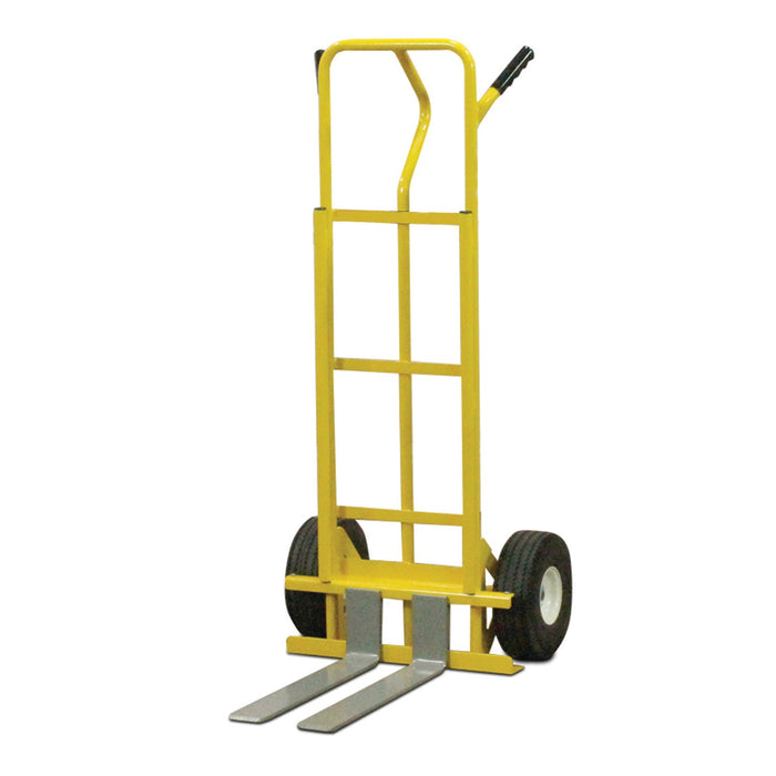 SNAP-LOC 600 lb Capacity All-Terrain 2 Wheel Pallet Fork Hand Truck Cart