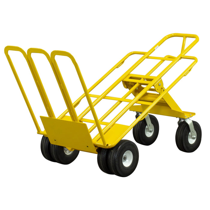 SNAP-LOC 1,000 lb Capacity All-Terrain 6 Wheel E-Track Hand Truck Cart