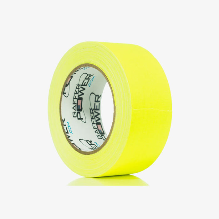 Gaffer Tape, 2 Inch x 30 Yards - Fluorescent Yellow