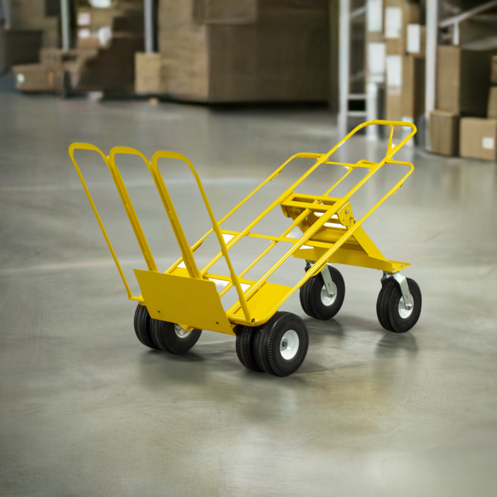 SNAP-LOC 1,000 lb Capacity All-Terrain 6 Wheel E-Track Hand Truck Cart