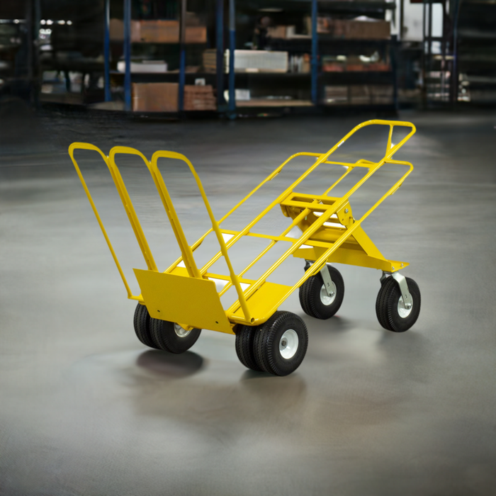 SNAP-LOC 1,000 lb Capacity All-Terrain 6 Wheel E-Track Hand Truck Cart