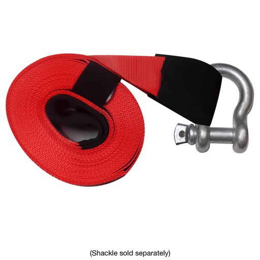 SNAP-LOC 4 in x 30 ft Heavy Duty Tow Recovery Strap 20,000 lb