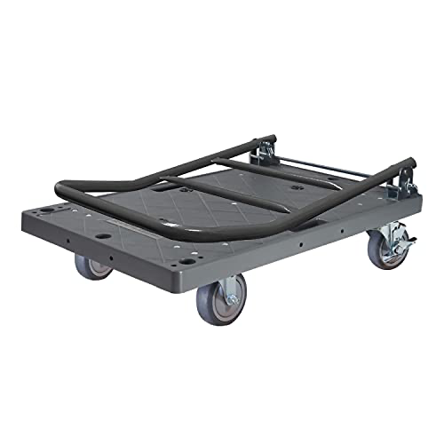 SNAP-LOC 500 lb DIY Easy-Move Push Cart Platform Truck