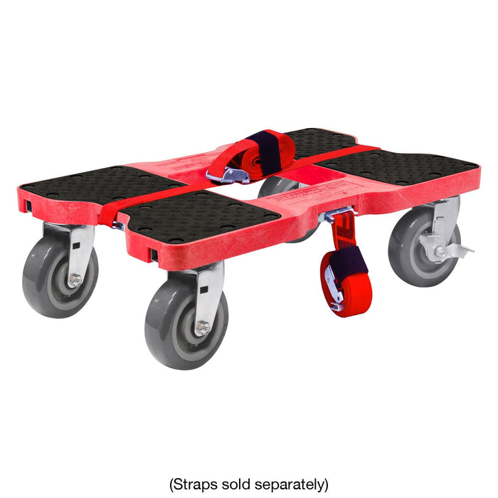 SNAP-LOC 1,800 lb Super-Duty E-Track Push Cart Dolly Red