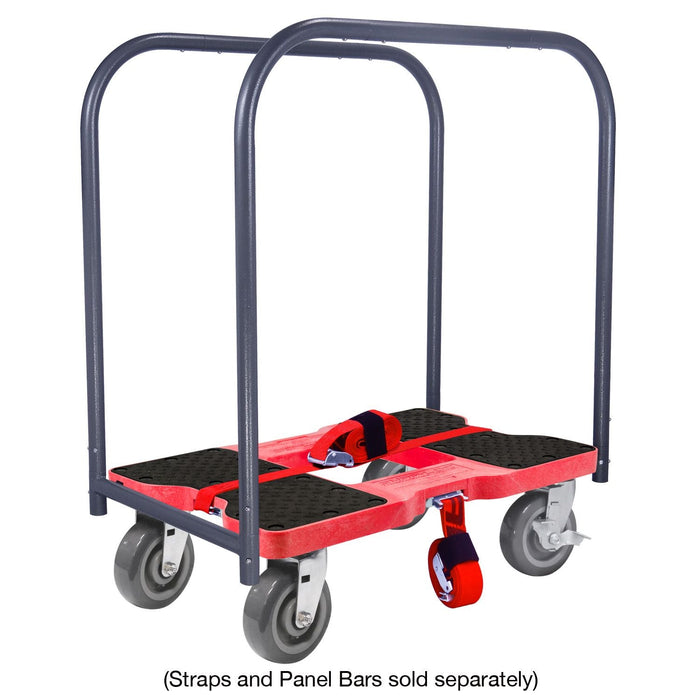 SNAP-LOC 1,800 lb Super-Duty E-Track Push Cart Dolly Red