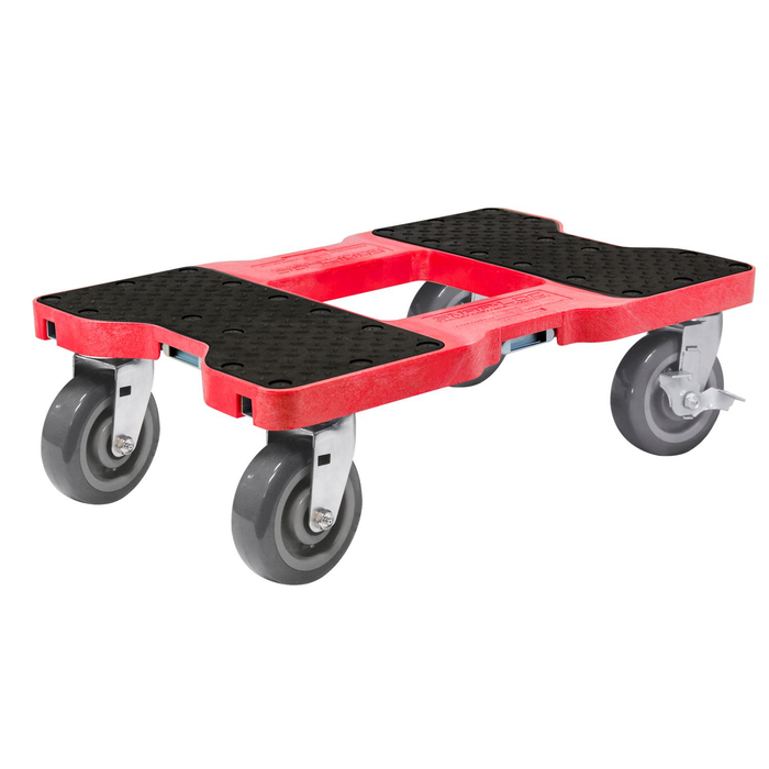 SNAP-LOC 1,800 lb Super-Duty E-Track Push Cart Dolly Red