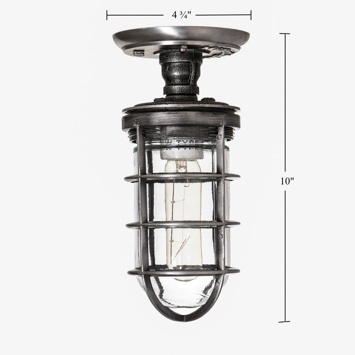 Flushmount Cage Light - The Beacon