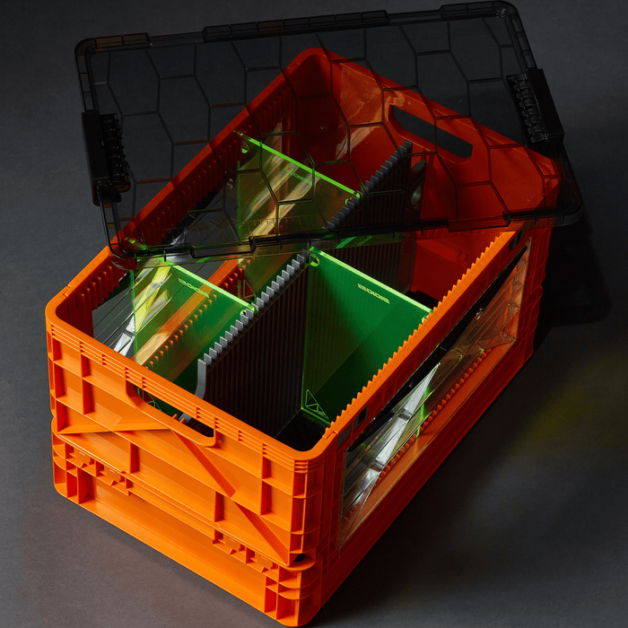 Premium Orange Collapsible Crate